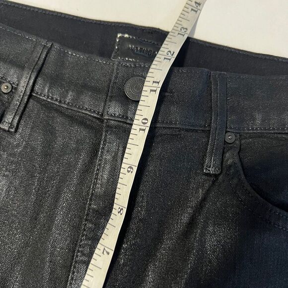 NEW Mother Sz 30 (Fits like a sz 27/28) The Swooner Ankle Wet Paint Coated Denim - Picture 10 of 13